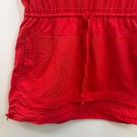 Anthropologie  Daily Practice Red Ribbed Cinchable Mini Dress size M medium Photo 2