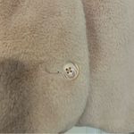 Reformation  Hampton faux fur light pink cropped jacket size L Photo 8