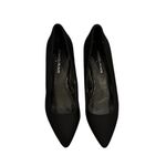 Donald J. Pliner Classic Black Fabric Leather Sole Kitten Heels Shoes Size 8 Photo 2