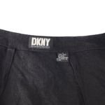 DKNY VINTAGE LINEN BLACK WRAP FRINGE SKIRT COASTAL AESTHETIC WMNS SIZE S Y2K Photo 1