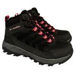 Columbia New Women's Strata Trail Mid Waterproof Hiking Shoes 7 Black Pink Photo 2