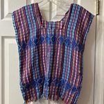 Multicolor Mexican handmade woven shirt size xs Photo 0