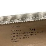 LOGO By Lori Goldstein  AUDREY Women’s 7 M Gray Leather Pointy Flats Shoes Photo 6