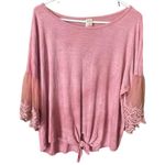 7th Ray  size XL boho USA made lace bell sleeves. Photo 1