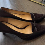 Loft Dark Chocolate suede kitten heels Photo 0