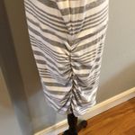 Athleta  Gray Ruched Tie Front Midi Dress with Cap Sleeves, XL Photo 9