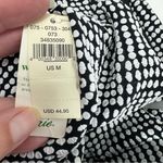 Aerie Size M Bikini Top Jacquard Tie Banded Wide Strap Scoop Polka Dot NEW Photo 8