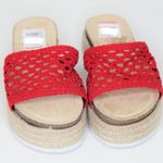 Vintage Havana with Red crochet uppers, slide on, S84 Size 6.5 Photo 8