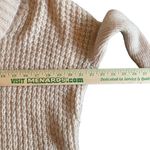 H&M small mohair wool blend high low knit sweater long sleeve cowl neck pink Photo 6