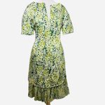 Max Mara Intend Pianoforte di  Green Floral Dress - Italian Made, Sz 8 Photo 2