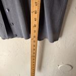 Geoffrey Beene  Sweater Vintage Large‎ Gray Silk Cotton Button Up Top Academia Photo 4