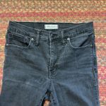 Madewell  BLACK GREY HIGH RISE RIPPED KNEE SKINNY JEANS Photo 3