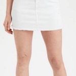 American Eagle  White High Rise Stretch Denim Mini Skirt size 6/28 Photo 0