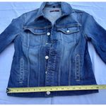 7 For All Mankind  Classic Jean Jacket Button Front Pockets Medium Blue Womens Si Photo 6