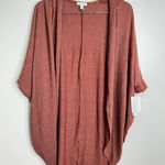 Abound  Sweater Womens Open Cardigan Half Sleeve Brown Size XS NWT Photo 0
