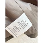 Vince 100% Leather Military Moto Vest Jacket Olive Green Women's Size XS Photo 5