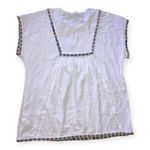 J.Crew women white tassel and fringe beach tunic coverup. Photo 3