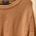 ZARA Tan Ribbed Sweater Oversized Knit Brown Crop M Photo 5