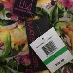 Material Girl Sheer Floral Tropical Print Blouse Photo 5
