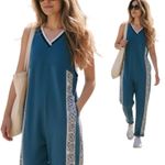 FREE PEOPLE / FP MOVEMENT Day Trip Onesie in Skyline Blue Size XL New w/ Tag SOO Photo 1