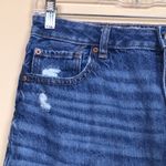 American Eagle Women’s Super Hi-Rise A-Line Distressed Denim Mini Skirt 14 Long Photo 1