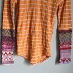 Free People NEW  Alpine Stripe cuff thermal top Photo 5