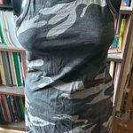 Evereve Peyton Jensen gray camo XS sleeveless knit mini dress Photo 0