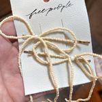 Free People NWT  Cream Beaded Gold Hair Clips Photo 3