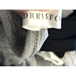 Relaxed Streetwear Mock Cardigan Top M – Preppy Casual Monochrome Contrast Size M Photo 3