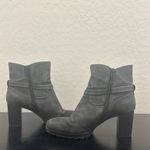 SOUL Naturalizer rugged sole fall heeled leather boot chunky‎ 3” 11 gray Photo 3