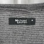 Michael Lauren  Grey Long Sleeve Henley Size Medium New Photo 3