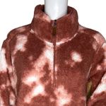 Liv Outdoor Shirt Womens Large Brown White Tie Dye Fleece Sweatshirt Casual Photo 4
