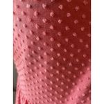Sugar Lips Sugar + Lips Coral Pink Swiss Dot Tiered Babydoll Dress Women's Small Photo 6