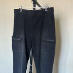 Spanx  Gray Wash Cargo‎ Back Pocket Zipper Leggings Womens Size XL Pants Photo 2