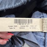 Massimo Dutti  Women’s 2 Jogger Pants Woven Cotton Blue Tapered Stretch Comfort Photo 12