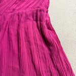 Theory Taliana Georgette Pink Silk One Shoulder Bubble Hem Crepe Mini Dress 10 Photo 3