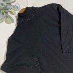 Apt. 9  Turtleneck Sweater Embellished Neck and Cuff Large Photo 3