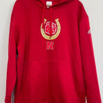 Adidas Red Nebraska Huskers Horseshoe/Rose Hoodie - Size L Photo 0
