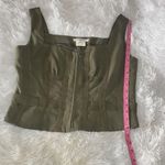 Vertigo Paris  Olive Green Crop Top Photo 1