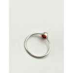 Carnelian Sterling Silver Dainty Ring Size 8.75 Photo 4