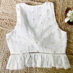 Tularosa Rowen White Tie Front Crop Top Photo 6