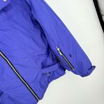 NILS Ski Jacket Size 10 Stowaway Hood Skiwear Zipper Front Blue Photo 2