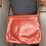 Vtg Leather Etienne Aigner shoulder bag with gold hardware, Red Photo 5