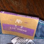 Aeropostale  High Rise Shorty Blue Jean Denim Shorts Distressed Cut-Off NWT 0 Photo 9