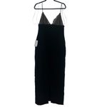 NEW NWT David Koma Lace Trim Cami Top Detail Gown Cady & Lace In Black Size 10 Photo 7
