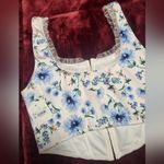 Altar'd State NWT  Alex Floral Corset In blue Size L Photo 6