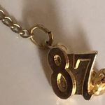 Rare Vintage 1987 Girl Scouts Pin '87 Gold Tone Pin 1987 Year Pin GS Leadership Photo 0