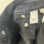 Reformation  Organic Cotton Blend Black Wash High Rise Skinny Jeans, Size 28 Photo 5