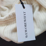 We Wore What  Cream Halter Crop Top Size Medium NWT Tie Neck Halter Top Photo 7