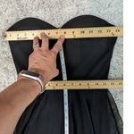 La Femme Strapless Sheer Overlay Formal Romper Dress Black Size 2 Photo 6